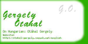 gergely otahal business card